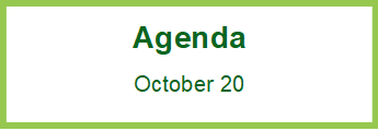 Agenda October 20 2020
